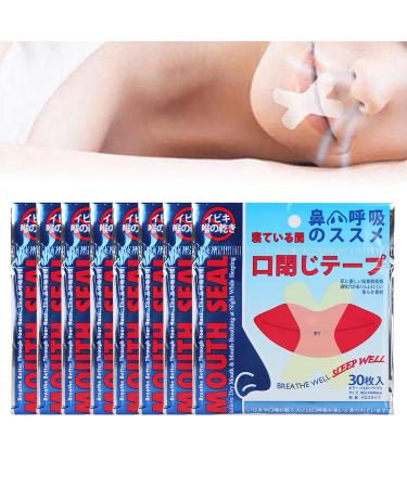 Anti Snore Sleep Strips Comfortable to Use Safe Materials 8 X 3.2cm/3.1 X 1.3in Anti Snoring Patch 240pcs for Home for People
