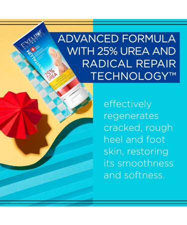 Eveline Cosmetics Revitalum Foot Cream 75ml - 25% Urea for Very Dry Feet | Moisturizing & Innovative Formula for Cornea Care | International Shipping Available - Buy Online on SooperMarket.com