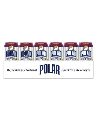 Polar Seltzer Water Black Cherry 12 fl oz Cans - 24 Pack - Refreshing Sparkling Beverage - Buy Online on SooperMarket.com