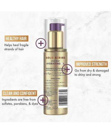 Pantene Sulfate-Free Hair Oil Treatment | Pro-V Gold Series for Natural & Curly Hair | Intense Hydration | 3.2 fl oz - Buy Online on SooperMarket.com