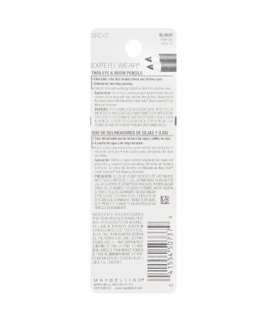 Maybelline New York Expert Wear Twin Eyebrow and Eyeliner Pencils - Light Brown Shade 2 Count - Buy Online on SooperMarket.com