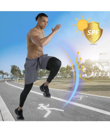 WIRIST 2 in 1 Running Pants for Men - Grey X-Large | Workout Compression Gym Athletic Shorts Leggings with Pocket - Buy Online on SooperMarket.com