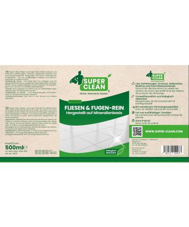 Super Clean Tile & Joint Cleaner 500ml | Eco-Friendly Solution for All Tile Types - Buy Online on SooperMarket.com