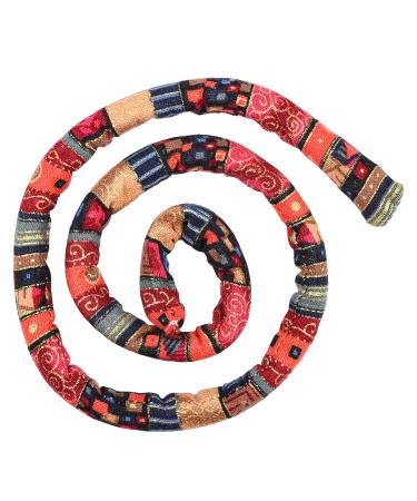 Bohue Spiral Lock Hair Tie Bendable Spiral Dread Ties Ethnic Style Hair Ropes Bun Wrap Ponytail Wrap Tie Dreadlocks Accessory