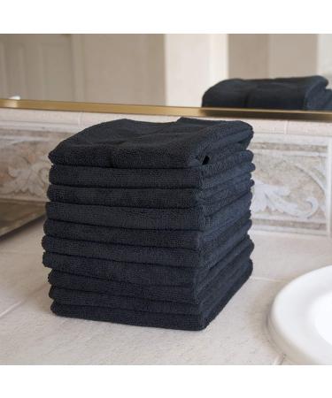 Eurow Microfiber Salon Towel  16 by 29 Inches  Black  Pack of 10 - Buy Online on SooperMarket.com
