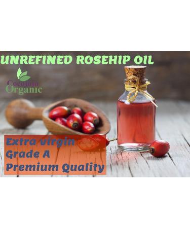 Cocojojo Rosehip Oil 32 oz - 100% Pure Cold Pressed Unrefined Oil for Skin Hair & Massage | Moisturizing & Nourishing Face Oil - Buy Online on SooperMarket.com