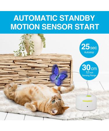 Interactive Cat Toy - All For Paws Flutter Bug Wand with Motion-Activated Butter-fly - Buy Online on SooperMarket.com