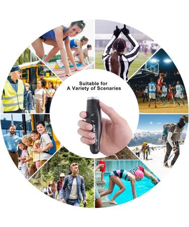 Xflyee Electronic Whistles Loudest Electric Whistles 3 Tones High Volume Whistle Hand Held for Coaches Referees Training Whistle Bulk Outdoor Hiking Emergency Rescue Whistle Gifts black - Buy Online on SooperMarket.com