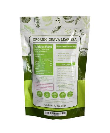 Wild Guava Leaf Tea - 60 Teabags | Natural Herbal Tea for Health and Wellness - Buy Online on SooperMarket.com