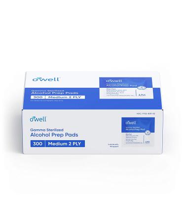 Alcohol Wipes 300 Count | Sterile Alcohol Prep Pads - Individually Wrapped - 2-Ply Antiseptic | Ideal for First Aid Kits | 300 Surgical Alcohol Swabs - Buy Online on SooperMarket.com