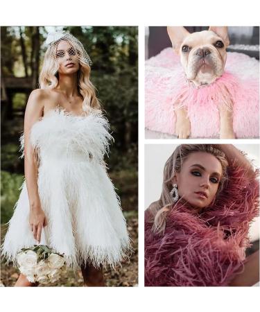 Black Ostrich Feather Boa - 2 Yards, 3-Ply Long Boa for Parties, DIY Projects & Clothing Decoration - Buy Online on SooperMarket.com