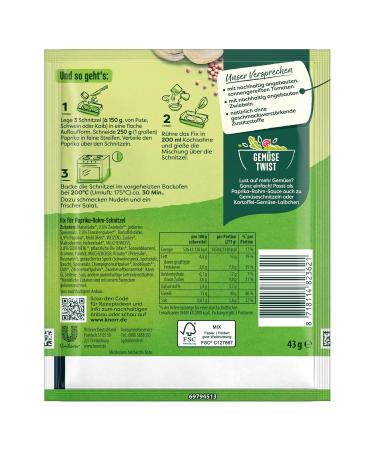 Buy KNORR FISS WORD MISS Paprika-Rahm Schnitzel Mix - 43g | Authentic Schnitzel Dish with Natural Ingredients | International Shipping Available - Buy Online on SooperMarket.com