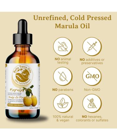 Bella Terra Oils Marula Oil. 236ml. 100% Pure. Cold-pressed. Unrefined. Luxury Oil. Rich in Antioxidants. Absorbs Quickly. Natural Moisturizer for Skin Hair. 236 ml (Pack of 1) - Buy Online on SooperMarket.com