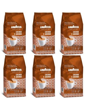 Lavazza Crema E Aroma Coffee Beans, Pack of 6, 6 x 1000g