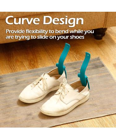 Lazy Shoe Helper Set - Portable Shoe Slider Tool for Easy On/Off - Blue/Red - One Size Fits Most - Buy Online on SooperMarket.com