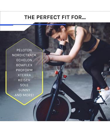 Domain Cycling Gel Bike Seat Cushion | Secure Peloton Fit | Non-Slip Padded Bike Cushion Seat Cover for Men or Women | 10.5x7 Black - Buy Online on SooperMarket.com