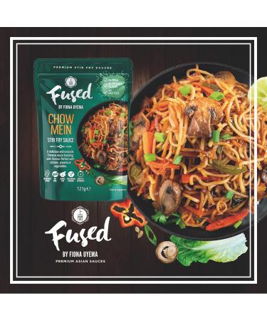 Fused Chow Mein Sauce - Ready to Use Stir Fry Sauce for Chow Mein Noodles - No Refined Sugars Artificial Preservatives Additives or MSG - 2 x 121g Pouches (2 Servings per Pouch) - Buy Online on SooperMarket.com