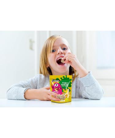 RAWBERRY Kids Banana Balls - No Added Sugar Gluten Free & Vegan Snack (8 x 50g) - Healthy Crunchy Treat for Kids  - Buy Online on SooperMarket.com