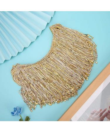 Snufeve6 Rhinestone Chain - 14cm Crystal Trim for Headwear Wedding Dresses & Necklaces | International Shipping - Buy Online on SooperMarket.com