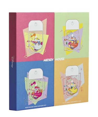 Disney and Touchland Hydrating Hand Sanitizer | Limited Edition Mickey Mouse | Citrus, Lavender, Aloe, Unscented | 500-Sprays each, 1FL OZ (Set of 4)