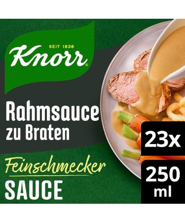 KNORR Gourmet Cream Sauce for Roasts - Delicious Light Brown Sauce (23x 250ml) | No Flavor Enhancers | International Shipping Available - Buy Online on SooperMarket.com