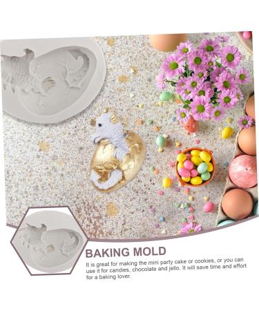EXCEART Easter Candle Molds Clay Making Tools Easter Dessert Easter Egg Mould Easter Jelly Cupcake Topper Decorating Polymer Silicone Dragon Candy Mold Easter Snack Mousse Chocolate White - Buy Online on SooperMarket.com