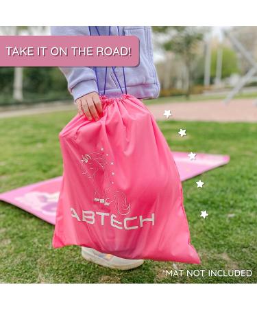 ABTECH Unicorn Yoga Starter Kit for Kids - Includes Yoga Blocks, Ball, Non-Slip Towel, Drawstring Bag - Pink Set for Girls Ages 3-12 - Buy Online on SooperMarket.com