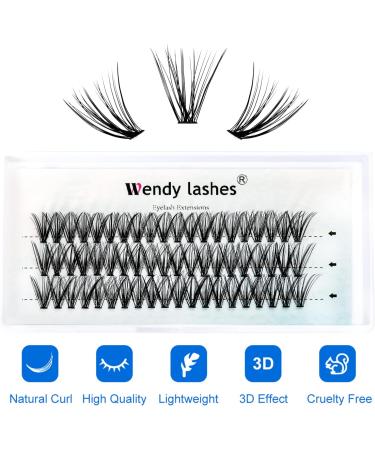 D Curl 0.07mm 14mm Individual Cluster Eyelash Extensions - 30 Root DIY Lashes - Clusters-30D-0.07-D-14 - Buy Online on SooperMarket.com