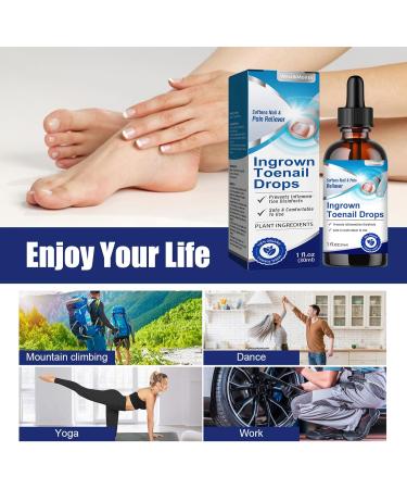 Ingrown Toenail Treatment - 30ML Ingrown Toenail Correction Drops - Nail Helper Ingrowth Toenail Treatment Oil - Trimming Toenail Softening Drops - Nail Fungal Treatment - Buy Online on SooperMarket.com