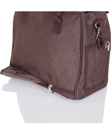 LCP Kids Changing Bag Set - 5-Piece Mat Pacifier & Stroller Holder - Brown | International Shipping - Buy Online on SooperMarket.com