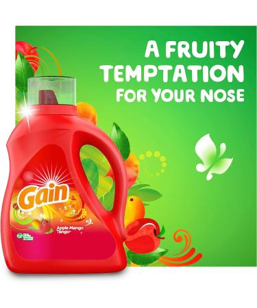 Gain Apple Mango Tango Liquid Laundry Detergent - 154 fl oz (107 Loads), HE Compatible - Buy Online on SooperMarket.com