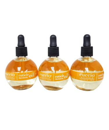 Cuccio Revitalize Cuticle Oil Milk and Honey Super-Penetrating - Nourish Soothe & Moisturize 2.5 Ounce (3)
