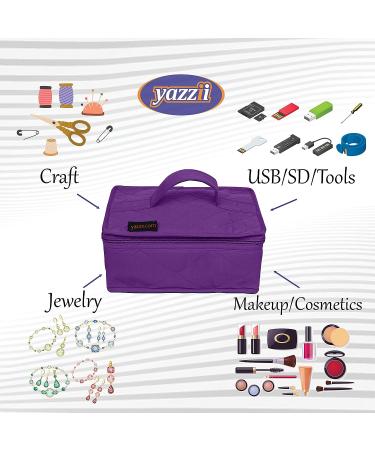 Yazzii 4 Pocket Crafter's Organizer Tote - Arts & Crafts Storage Bag (Purple) - Buy Online on SooperMarket.com