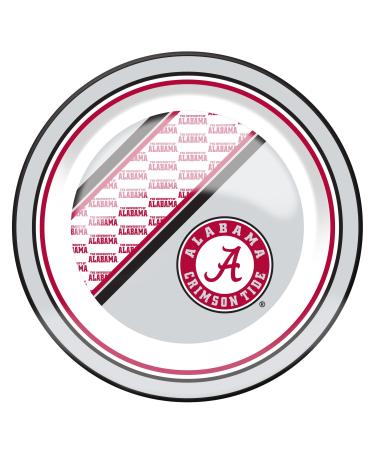 Duck House NCAA Alabama Crimson Tide Melamine Dinner Plate White 10.5"