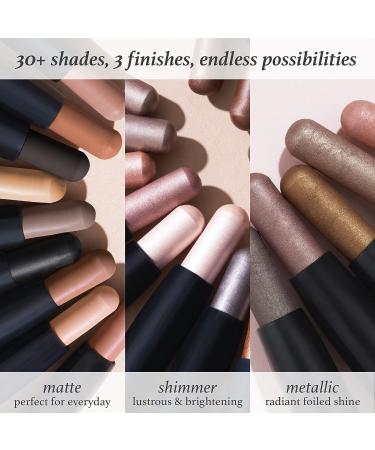Julep Eyeshadow 101 Cr me to Powder Waterproof Eyeshadow Stick Duo - Silver Moonlight & Honey Gold Metallic - Buy Online on SooperMarket.com