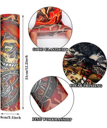 Jecery 16 Pcs Kids Temporary Tattoo Sleeve - Sunscreen & UV Protection Arm Sleeves - Buy Online on SooperMarket.com