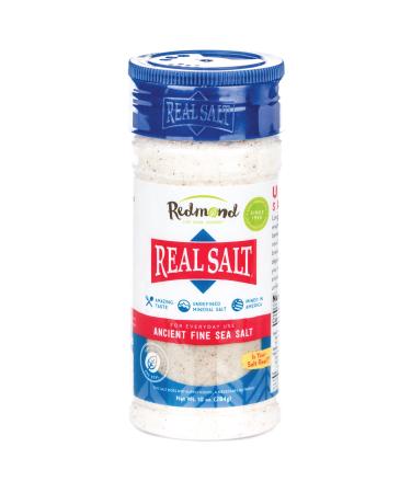 Redmond Real Sea Salt - Natural Unrefined Gluten Free Fine, 10 Ounce Shaker (1 Pack)