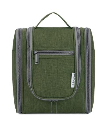 Travel Hanging Toiletry Wash Bag Makeup Cosmetic Organizer for Women Girls Kids (Army Green (Medium))