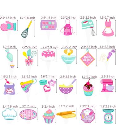 Baking Theme Party Cupcake Toppers - Buy Online on SooperMarket.com