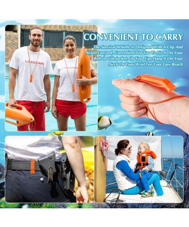 100 Pieces Emergency Whistle with Lanyard for Safety Camping and Survival - Loud Blast for Hiking, Boating, and Hunting - Buy Online on SooperMarket.com