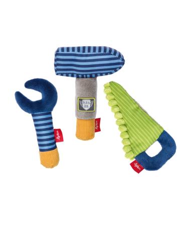 Sigikid 41676 Greifling tool set play & cool girls and young baby toys recommended from birth multi -colored multicolored/tool gripping area tools
