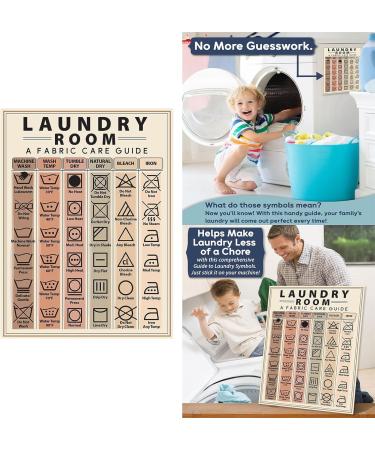 Laundry Symbols Guide Magnet Laundry Magnets For Washing Machine Laundry Instructions Laundry Sign Laundry Symbol Meanings Laundry Magnet - Buy Online on SooperMarket.com