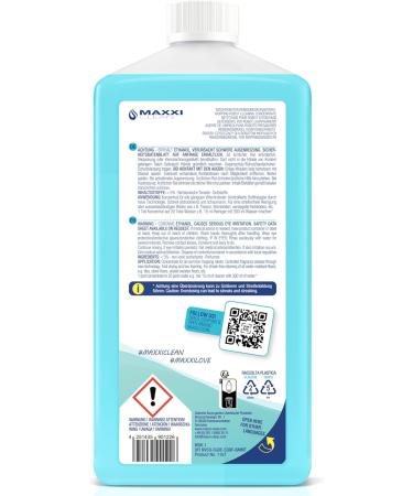 Maxxi Clean Floor Cleaner 3x750ml - Universal Wiping Fluid for Soil Parquet & Tiles | Ideal for Wiping Robots | Fresh Fragrance - Buy Online on SooperMarket.com
