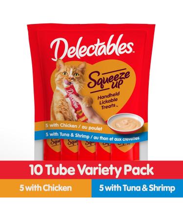 Hartz Delectables Squeeze Up Interactive Lickable Wet Cat Treats Variety Flavour 120 Count Variety Flavour 1 g (Pack of 120) - Buy Online on SooperMarket.com