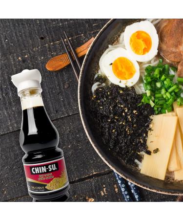 Chin-Su Premium Soy Sauce 8.5 fl oz Bottle - Vegan Dark Sauce for Dipping, Stir Fry, Marinades - 31% Less Sodium (Premium) - Buy Online on SooperMarket.com