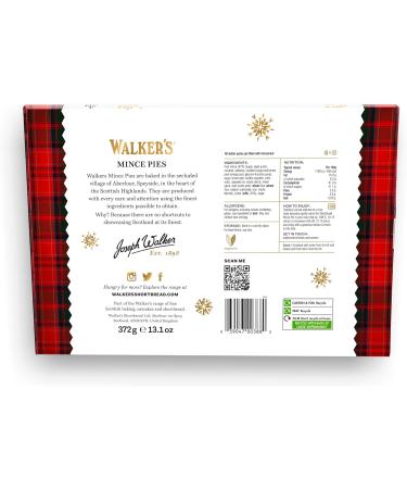 WALKER'S SHORTBREAD Luxury Mince Pies 372g (Pack Of 6) - Buy Online on SooperMarket.com