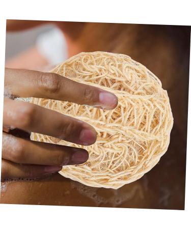 KALLORY 2pcs Natural Loofah Bath Sponge Set - Exfoliating Scrubber for Showers & Spa | International Shipping - Buy Online on SooperMarket.com
