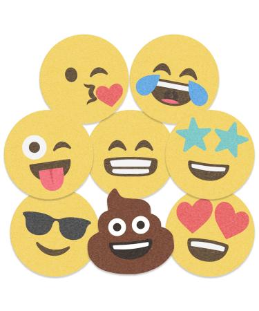 Edible Wafer Emoji Pre-Cut Cupcake Toppers - 24pc