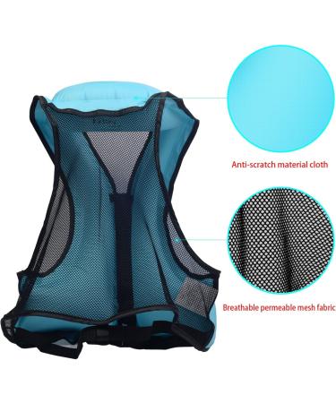 OMOUBOI Snorkeling Vest | Swim Jacket for Kids & Adults | Kayaking Buoyancy Vest for Water Sports | Portable & Safety Certified | Blue - Buy Online on SooperMarket.com