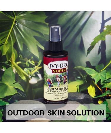 Ivy Corporation Dry Itch Relief Spray - Fast-Acting Relief from Poison Ivy Itching - 6 Fl Oz + Bonus Key Chain - Buy Online on SooperMarket.com